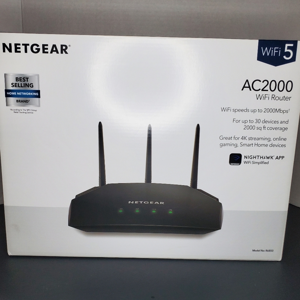 WiFi Router NETGEAR AC2000 (R6850) Wifi5
